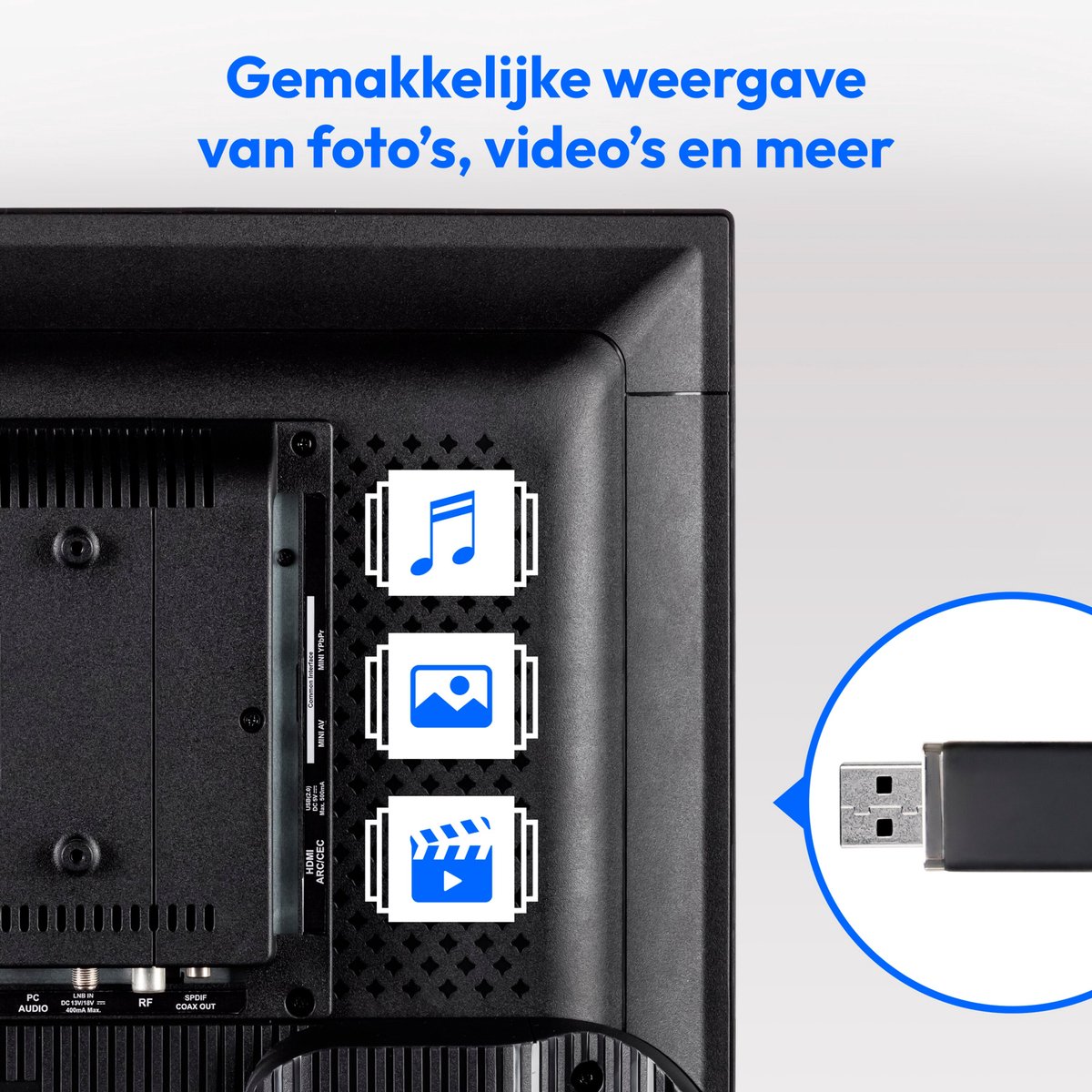 MEDION Full HD TV 59,9 cm (24 inch) (perfect voor camping, - afbeelding 3