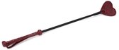 Liebe Seele - Wine Red - Riding Crop - Paardrijzweep met hartvormige lederen tip - Luxe En exclusief ontwerp