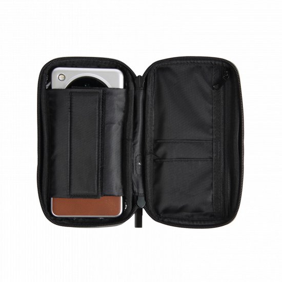 Support de téléphone étanche pour vélo - Convient également pour scooter et moto - Support universel pour smartphone - Zwart - Avec espace de rangement