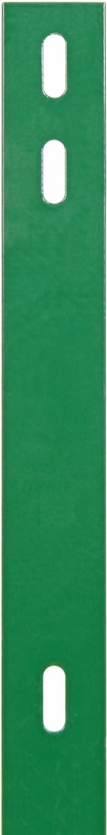 Alberts 970673 Plat ijzer | voor bevestiging van dubbelstaafmatten aan afrasteringspalen | groen geplastificeerd RAL 6005 | 860 x 40 mm