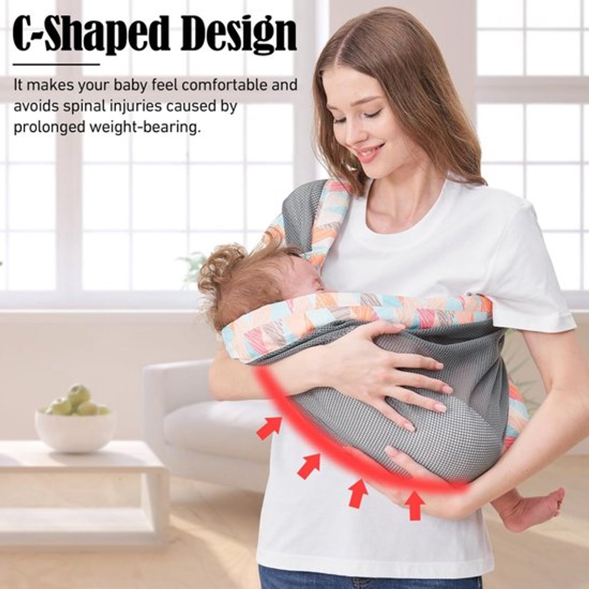 Draagzak - Ergonomische Draagzak - Buikdrager - Baby Vanaf Geboorte Tot 3 Jaar - Heupdrager - Baby Carrier - Babydrager - Baby En Peuter Heupzitje - Comfortabel & Snel - Ademend - Verstelbaar - Voor Buik, Heup En Rug - Kleurrijk – foto 8