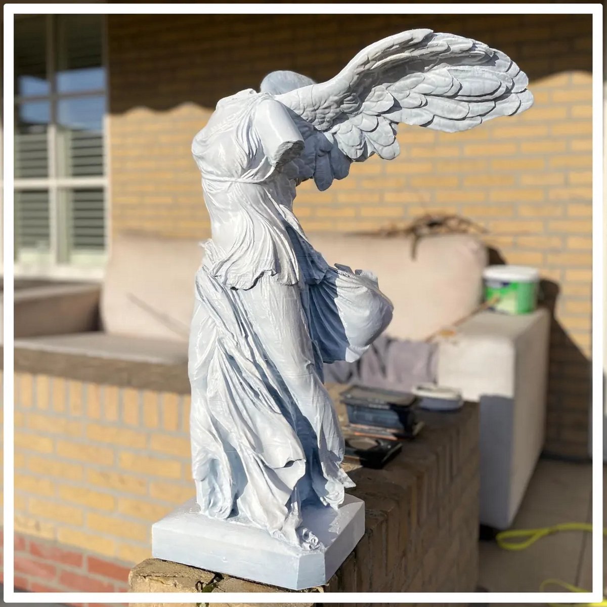 Winged Victory Standbeeld 50Cm of Samothrace Niké of Samothrace | Griekse Godin Beeld | Marmeren Kunst Sculptuur | Woondecoratie