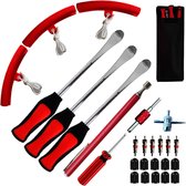 Bandenmontage Gereedschap - Bandenlichter Set - Demontage lepelset - Voor auto- & motorbanden - Installatieijzer kit - Voor garages - Metaal - Universeel - 25 sets