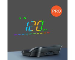 Tech Essentials® Automatische - GPS Snelheidsmeter Auto HUD - Micro-USB - Pro - Head Up Displays - Plug&Play