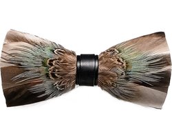 DWIH - Vlinderdas - Vlinderstrik van echte veren - Model 23
