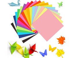 BOTC Origami Papier Set - Inclusief 200 vellen - 15x15 cm - Kleurrijk