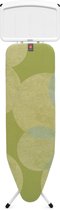 Brabantia Planche à repasser B - avec repose-fer pour générateur à vapeur solide - 124x38 cm - Calm Rustle