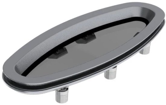 GAESHOW 10 Inch Porthole Navy Round Black Portlight Stallinite Window