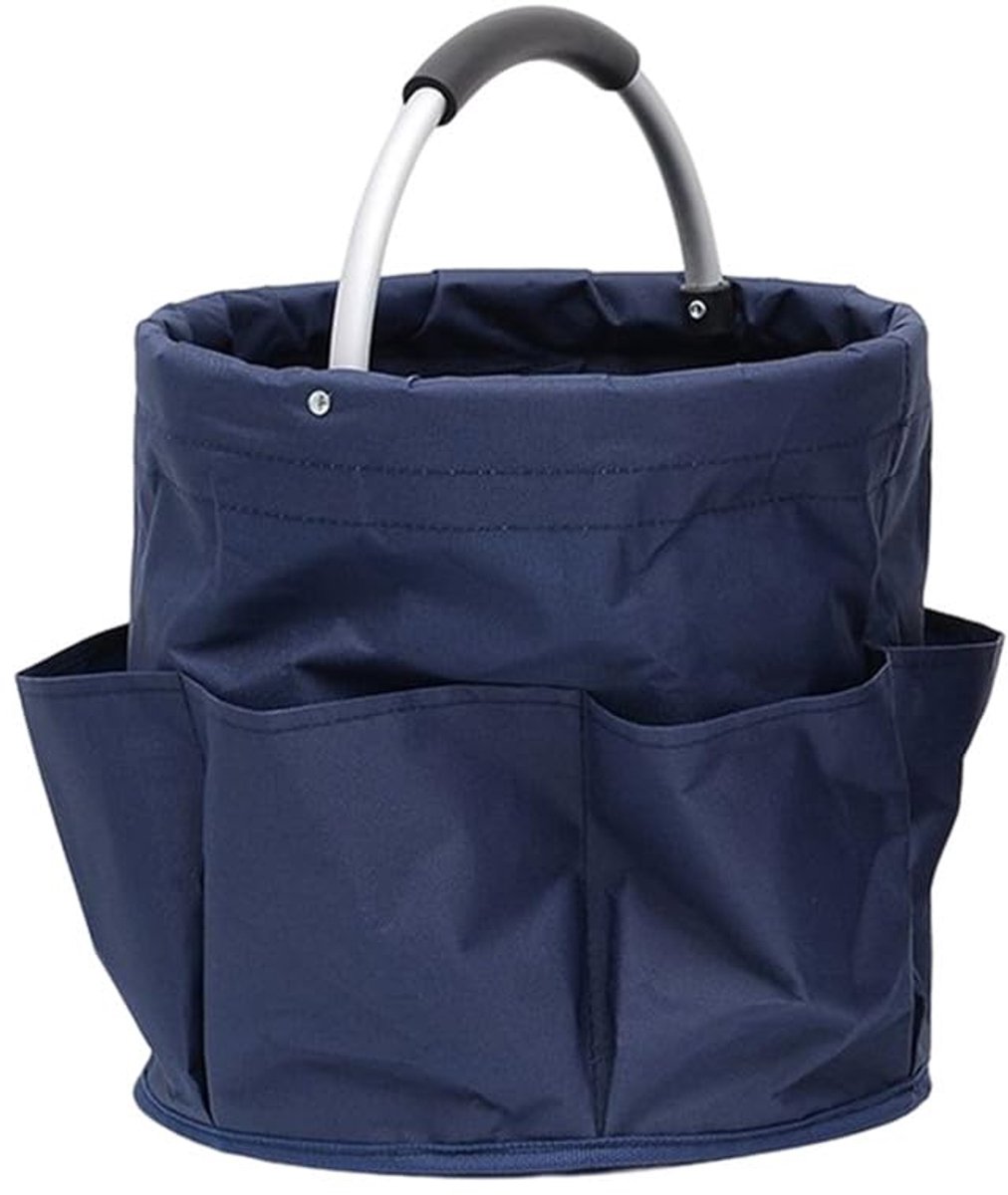 Vrijstaande gereedschapsmand - multifunctionele opbergmand - marineblauw - 17 liter