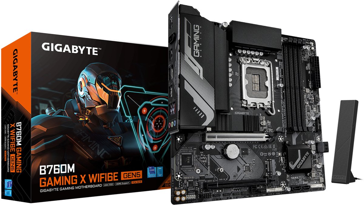 GIGABYTE B760M GAMING X WIFI6E GEN5 Intel B760 LGA 1700 micro ATX