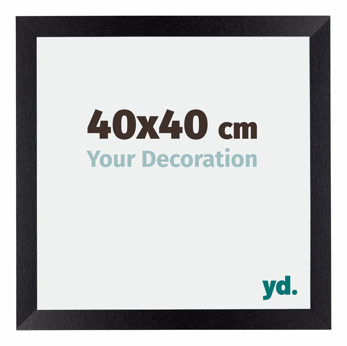 yd. Your Decoration - Fotolijst 40x40 cm - MDF - Zwart Mat - Mura