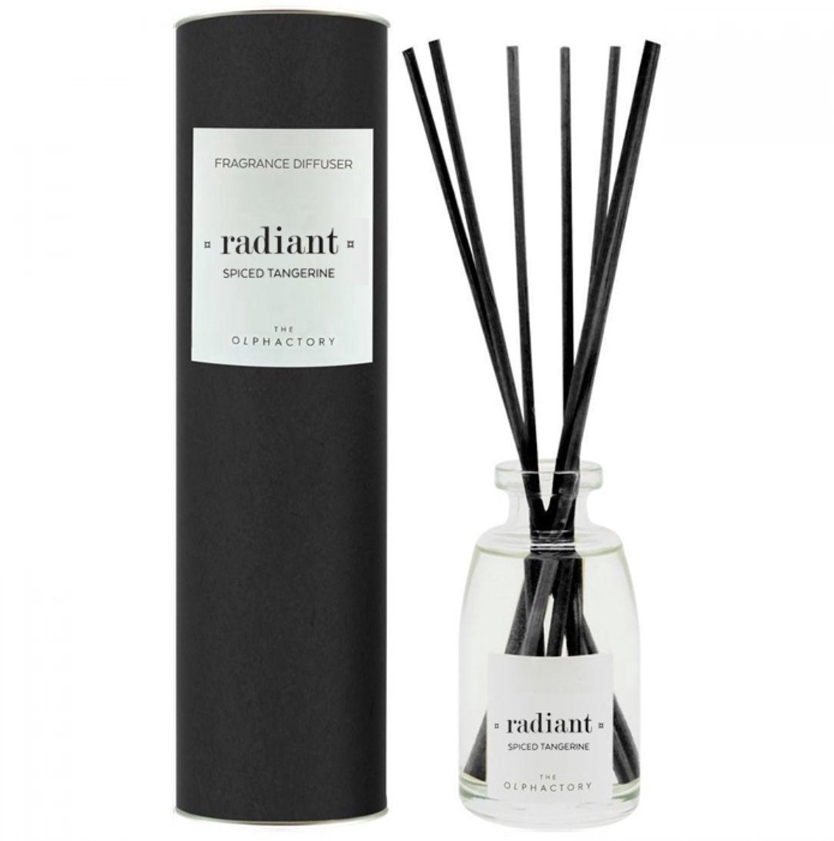 The Olphactory Luxe Geurstokjes Fragrance Diffuser 'Radiant' - Spiced Tangerine - 100 ml
