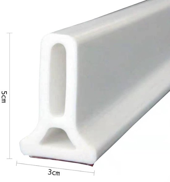 Barrière De Douche Pliable Et Système Rétention Silicone Souple Bande