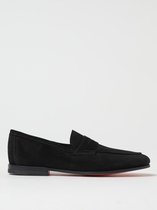 Penny Loafers Suede Leather Casual - Black