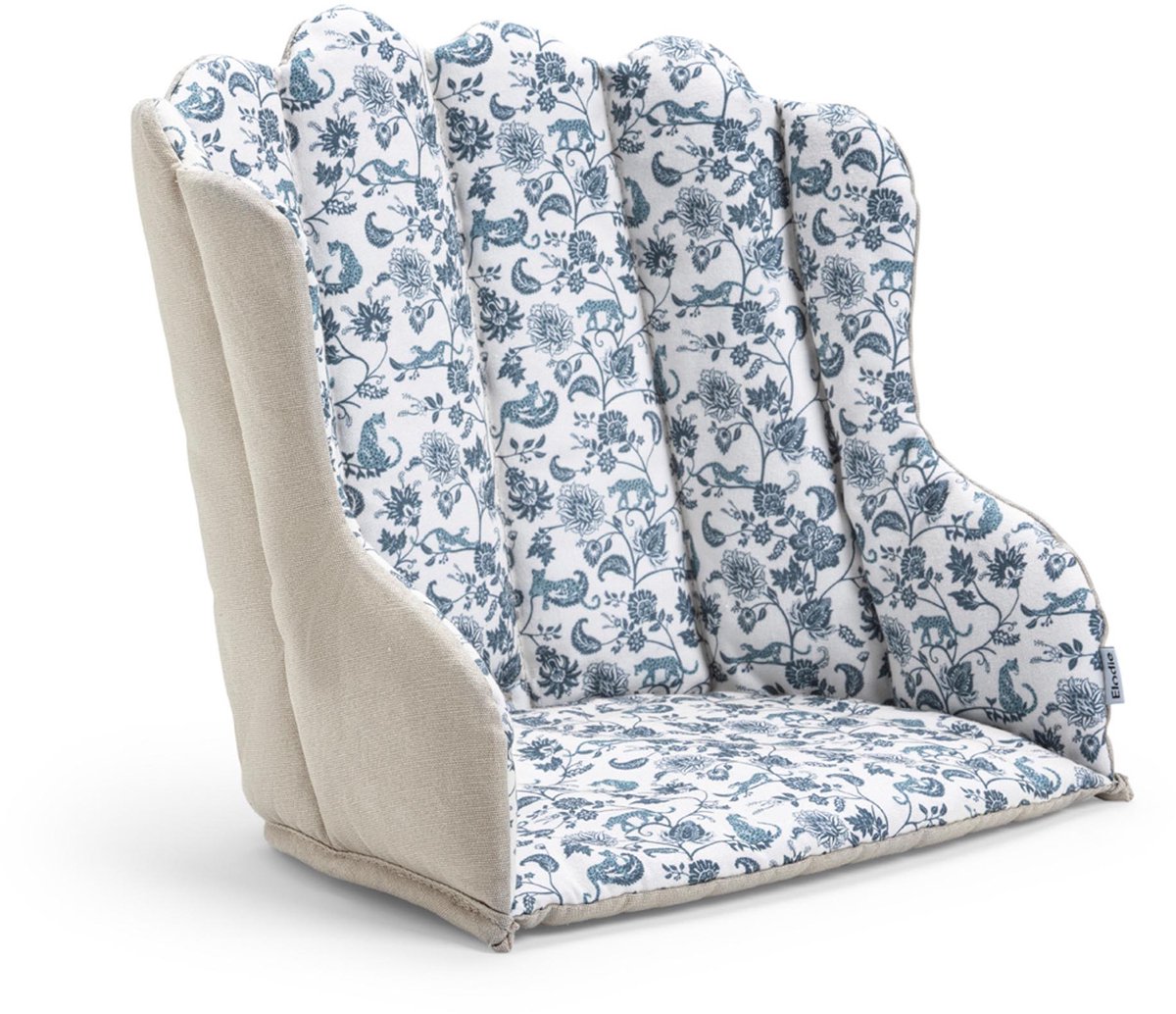 Elodie GRACE kinderstoel zit kussen - Eetstoel zitkussen - Kinderstoel bekleding - Kinderstoel - Omkeerbaar zitkussen - Garden Leo Toile