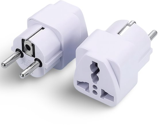 Adaptateur De Voyage Asie Vers Royaume-Uni - Prise Secteur - Blanc - Occasion