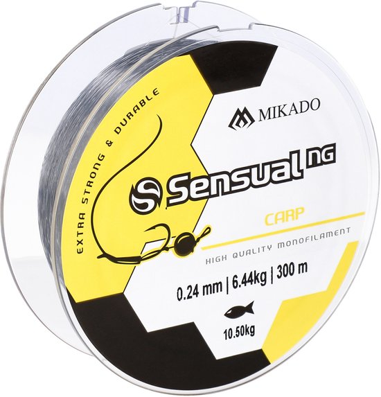Mikado Karperlijn 0.38 mm - Nylon Vislijn 25 kg - Transparante Visdraad 300 m voor Karpervissen van Mikado — afbeelding 2