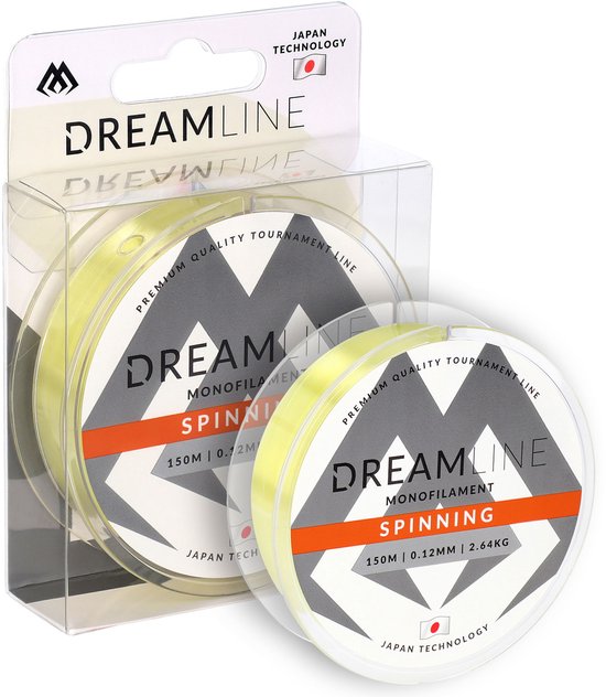 Mikado Dreamline Spinning Vislijn - 0,14 mm - 3,18 kg - 150 m - Geel - Slijtvaste Hengellijn van Mikado — afbeelding 3