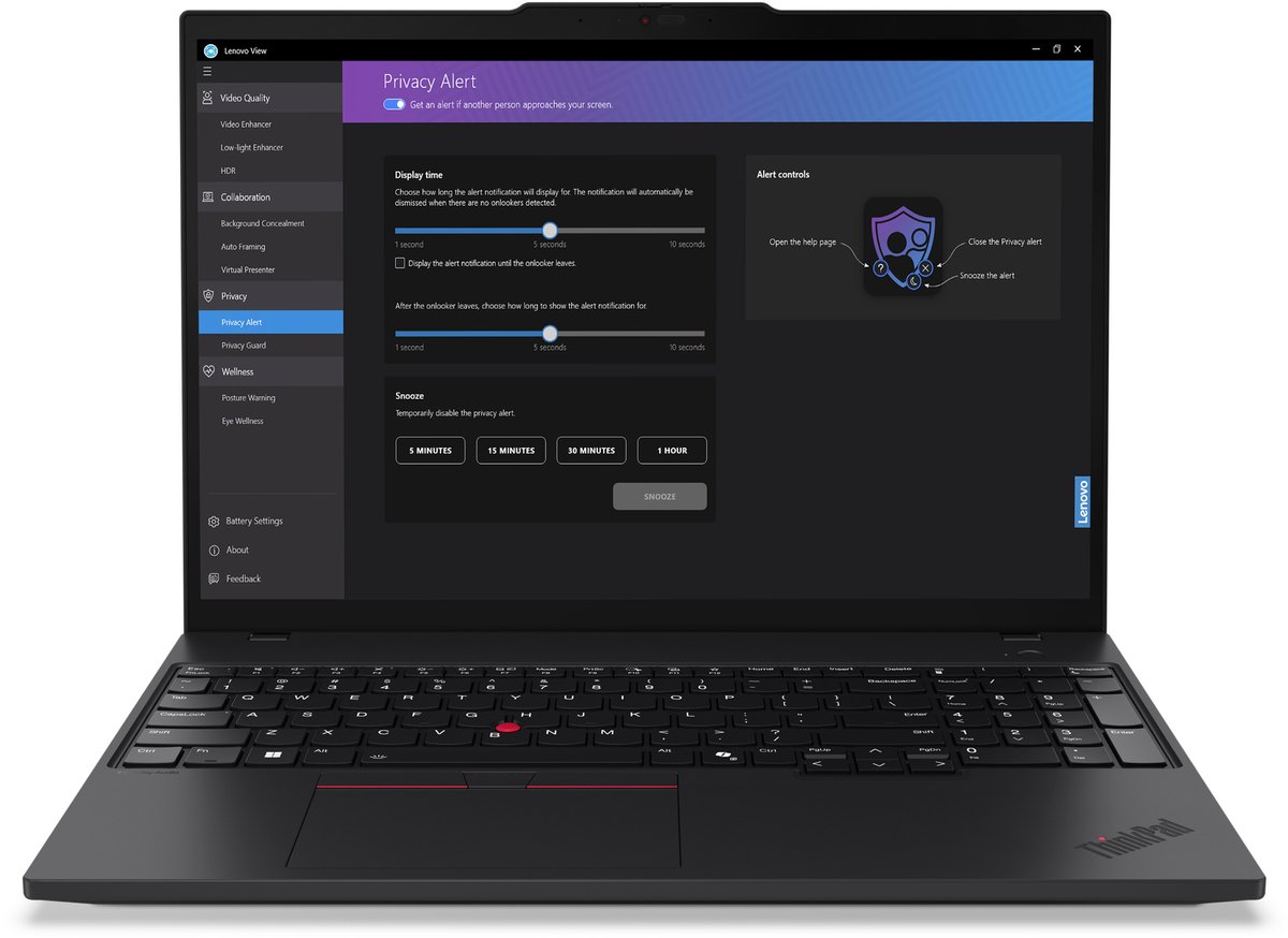 Lenovo ThinkPad T16 Gen 3 - Zakelijke laptop - 16 inch - 16GB/512GB thumbnail 4
