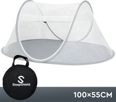 SleepShield - Baby Klamboe Tent - Pop-Up Muskietennet - Inclusief Opbergtas - 100x55x50cm - Grijs