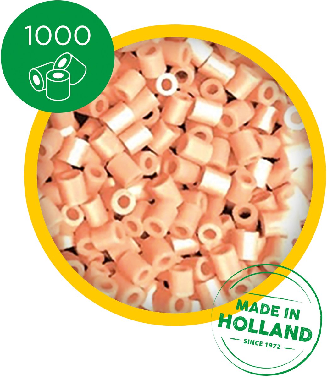 SES Creative - Beedz - Zalmroze - Strijkkralen - 1000 Stuks - PVC Vrij - Vanaf 5 Jaar — afbeelding 4
