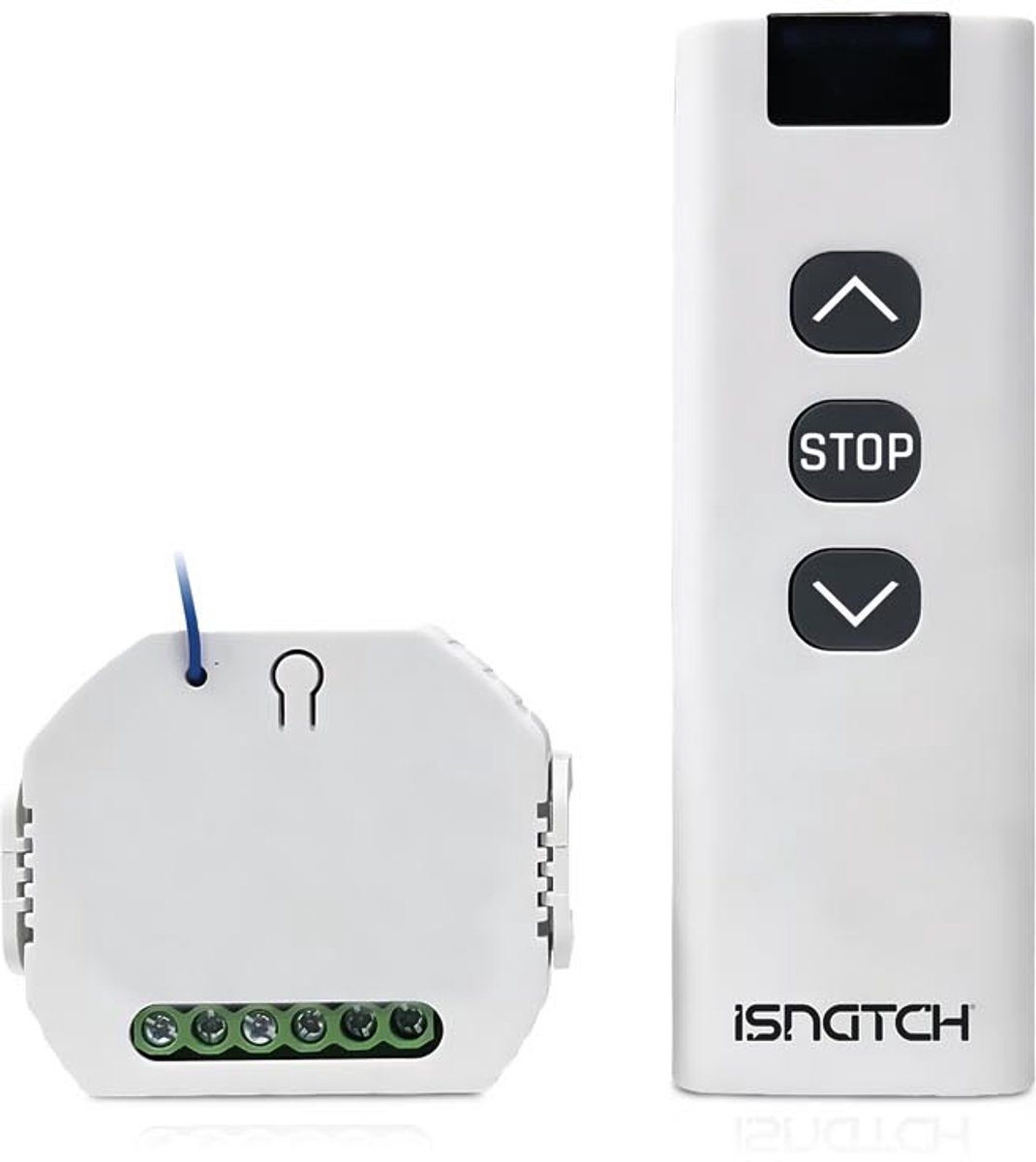 HeySmart Slimme wifi module voor rolluiken met afstandsbediening, compatibel met app voor bediening op afstand, timerfunctie, inbouw 503 of DIN rail, eenvoudig te installeren