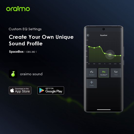 oraimo SpaceBox - Bluetooth Speaker - HavyBass™ - LED Verlichting - 30u Batterij van oraimo — afbeelding 5