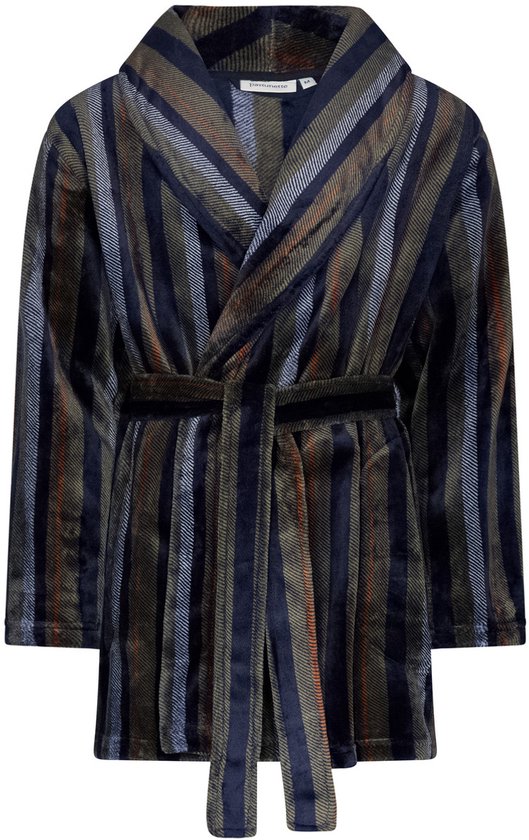 Peignoir court en polaire pour homme Blauw Taille XL bol