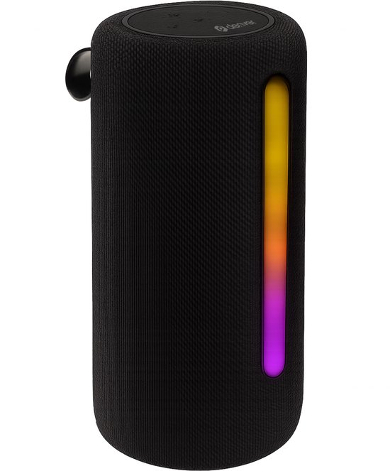 Bluetooth speaker Denver BTL330 met RGB lichteffecten, TWS, microSD, USB-C en handsfree bellen, compact