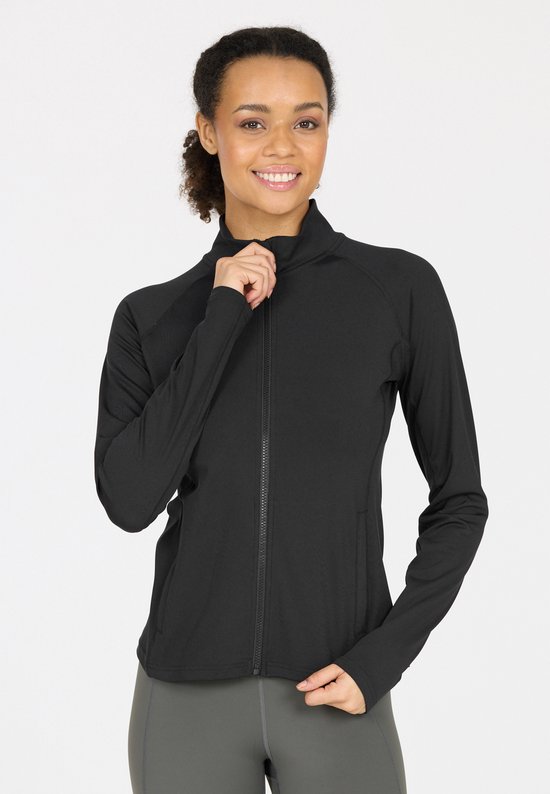 ATHLECIA - krosa w full zip - Gilet d'entraînement femme - Zwart, blanc
