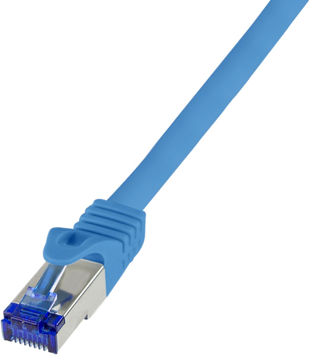 LogiLink C6A106S RJ45 CAT 6A S/FTP 15.00 m Blauw 1 stuk(s)