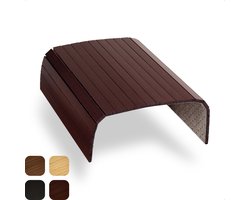 Tuko Armleuning Dienblad - Kersenbruin - Duurzaam bamboe - Flexibel - Anti slip - Beschermende coating -  Organizer - Bank - Zetel - Sofa - Banktafel