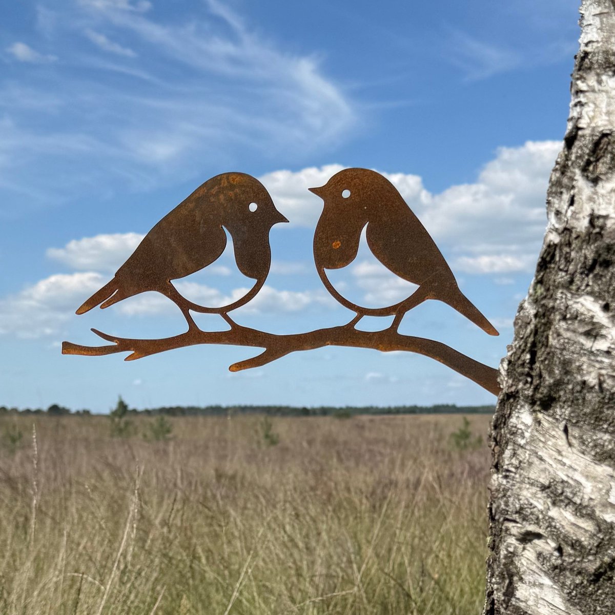 Tuinvorm ROBINET - CORTENSTAAL - Metalbird - Vogel