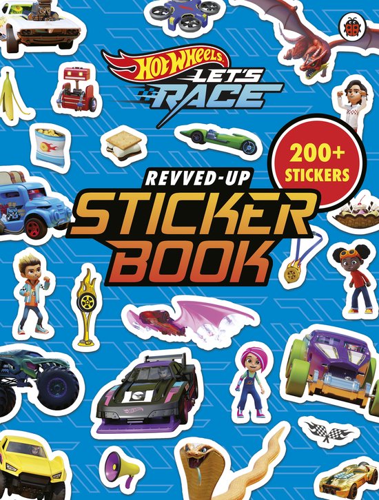 Hot Wheels- Hot Wheels: Let’s Race: Revved Up Sticker Book - cover