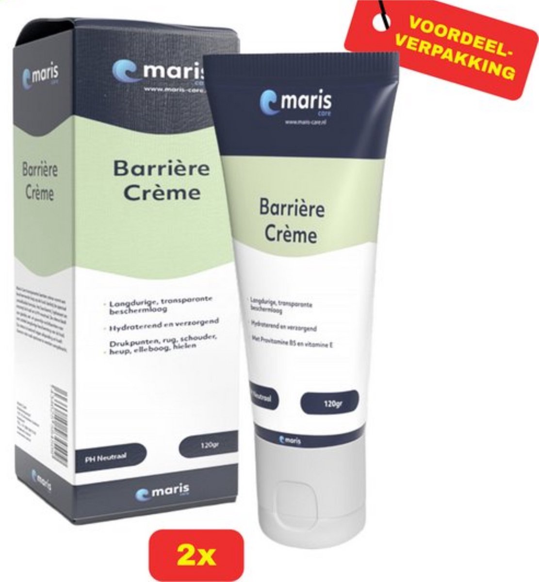Maris Care barrière crème - 2x 120 gram voordeelverpakking