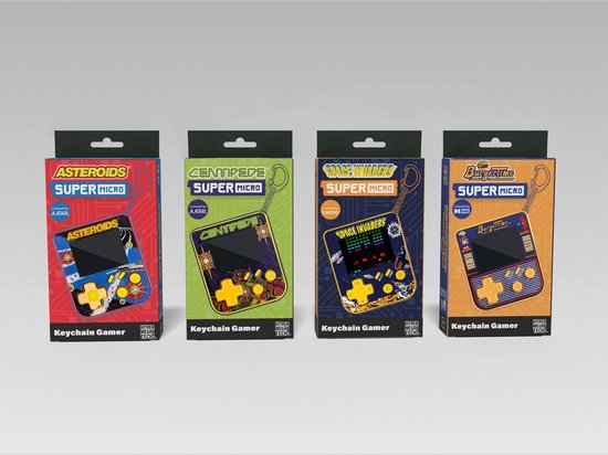 Supermicro Keychain Evercade Super Micro Keychain Gamer - Space Invaders - Retro Gaming | bol