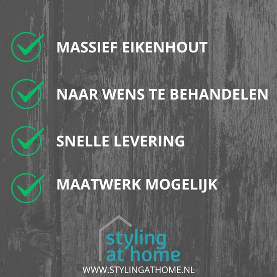 Planche en Chêne rustique - 140x22cm - Épaisseur 42mm - Chêne Massief