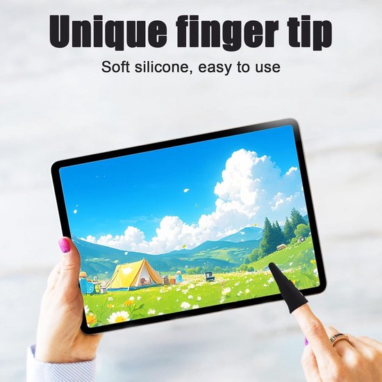 Allecto Plus - Siliconen Vinger Stylus Pen Set voor Touchscreen - Hoge Gevoeligheid - 4 stuks - iPad iPhone Android - Alle Touchscreens - Precisie Stylisten Pennen — afbeelding 4