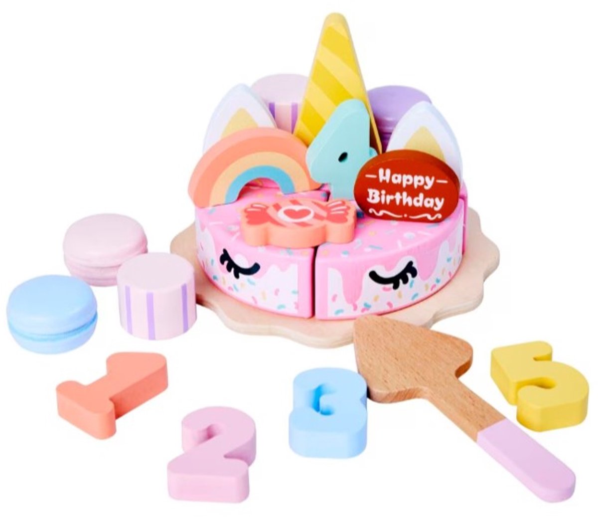 Playing Kids Houten Eenhoorn Verjaardagstaart