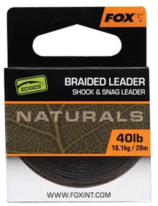 Fox Naturals Braided Leader - 20 m - 13,6 kg van Fox — afbeelding 5