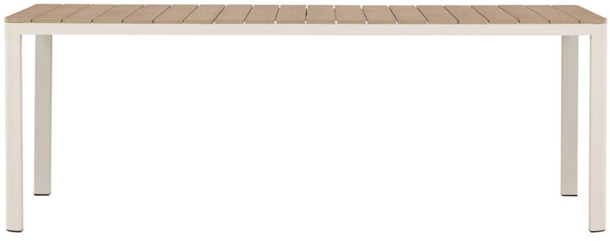 Svea - Mehmet tuintafel - 210 x 90 cm - beige/houtlook