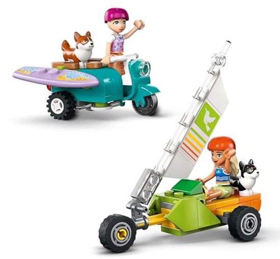 LEGO Friends Surf et scooter s'amusent avec les chiens - 42641