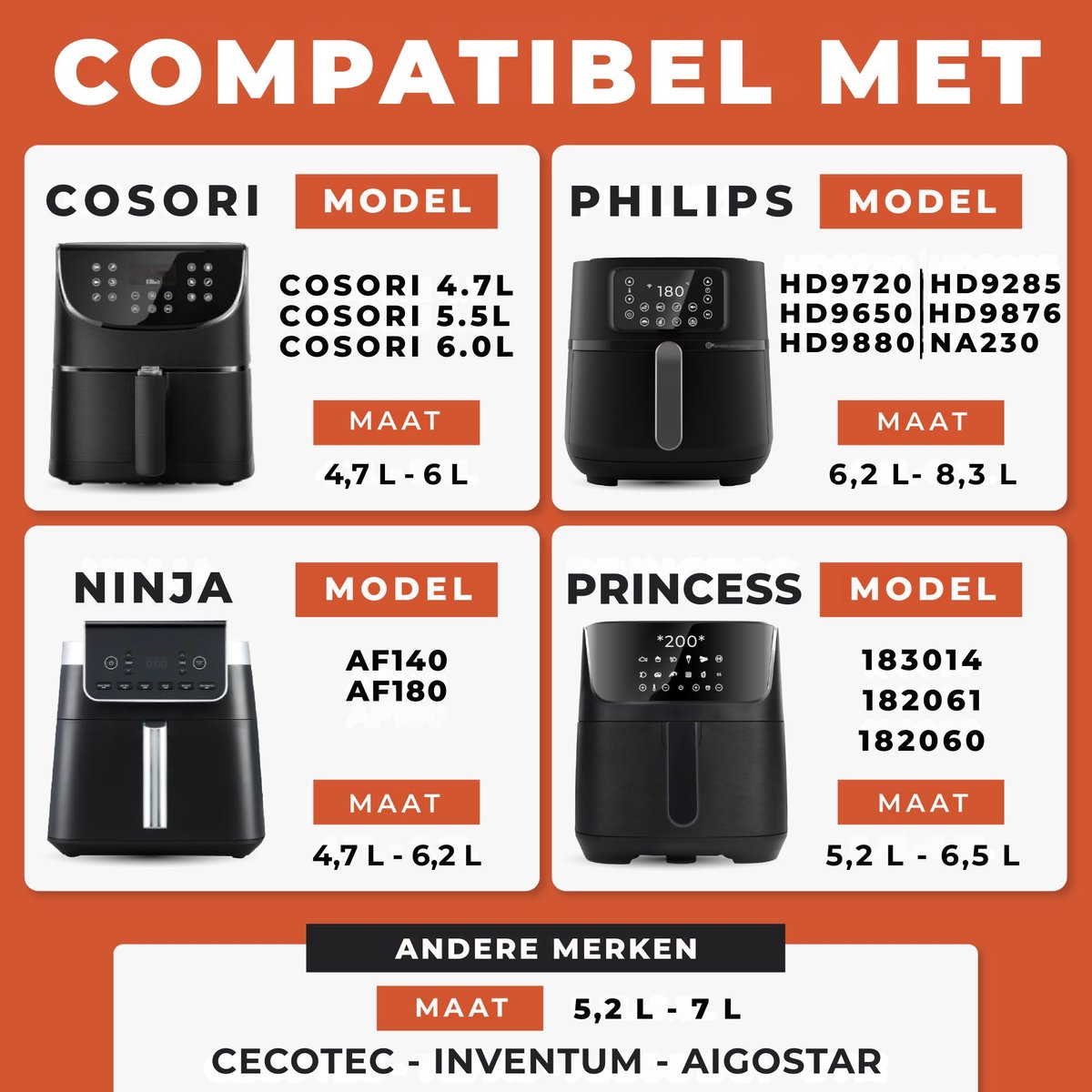 UNBOX 2 Stuks Airfryer Siliconen Bakje - Airfryer Accessoires - Airfryer Bakpapier - Airfryer Mandje voor Philips Airfryer 6,2L - Princess Airfryer XL 5,5L, 6,5L - Ninja Airfryer XXL 6,2L — afbeelding 2