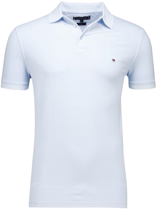 Tommy Hilfiger poloshirt korte mouw lichtblauw