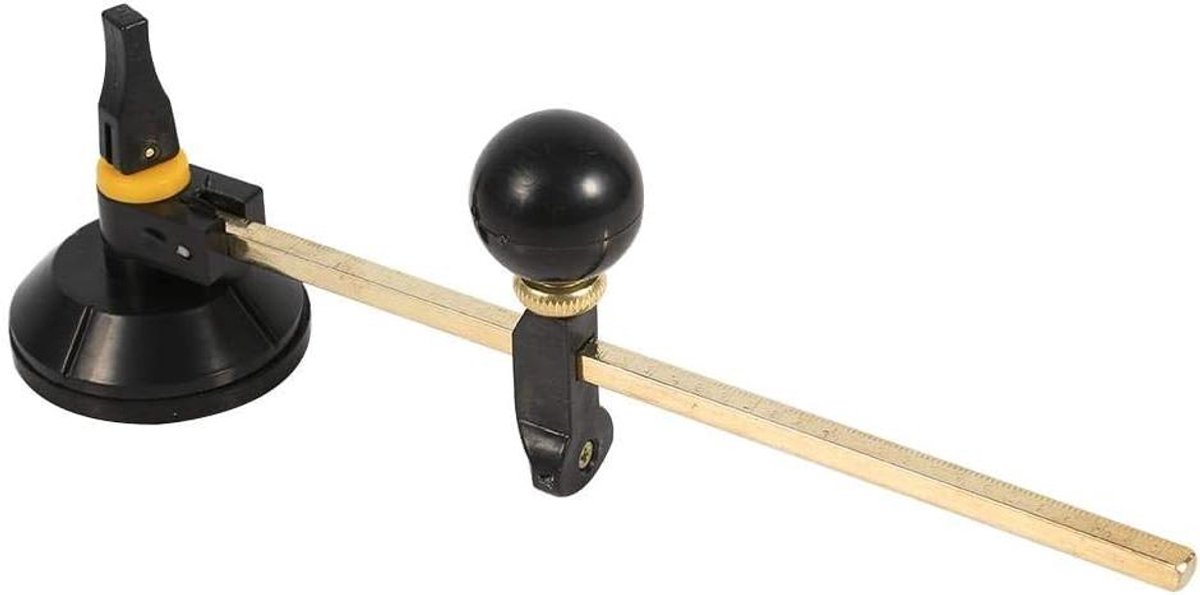 Allecto Plus - Glassnijder voor hobby en professioneel gebruik - Verstelbare kompas type - Snijder voor glasplaten tot 40 cm diameter