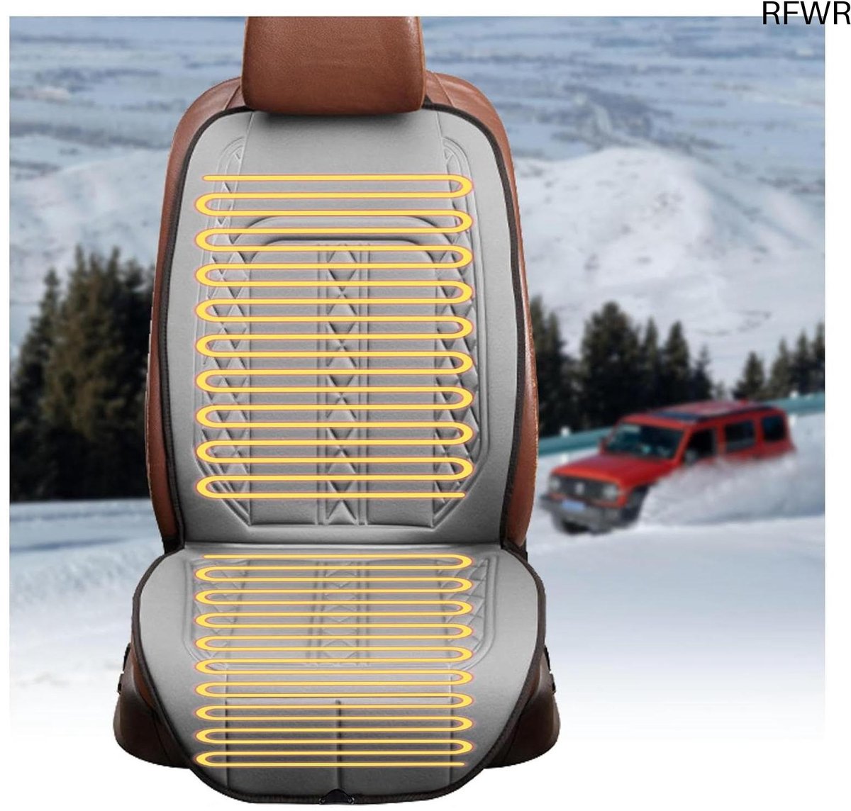RFWR® Stoelverwarming voor Auto met 2 Warmtestanden en Stroombeveiliging