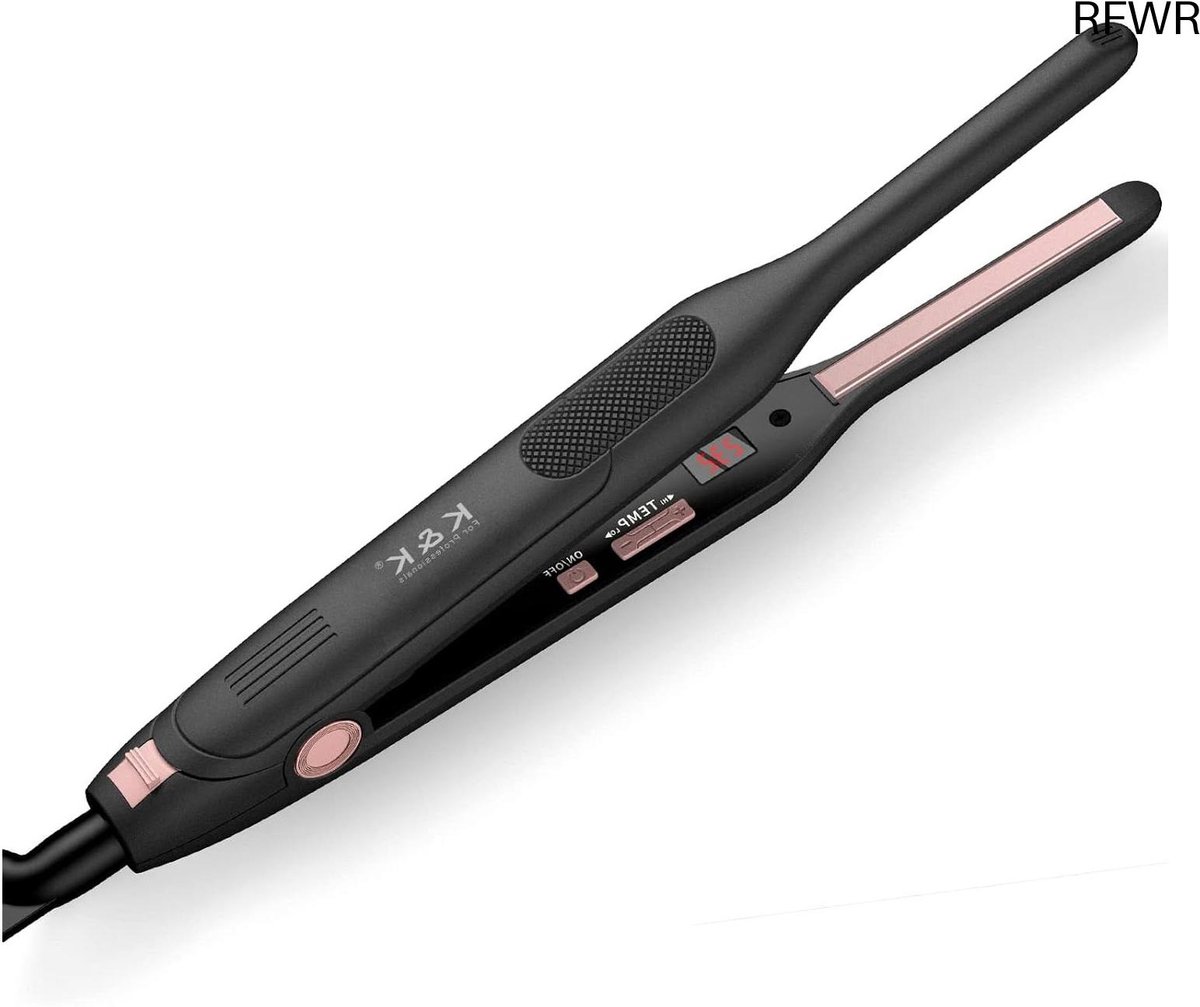 RFWR® Mini Stijltang voor Kort Haar, 2 in 1 Glad en Krullend, Instelbare Temperatuur 50 ℃ - 230 ℃