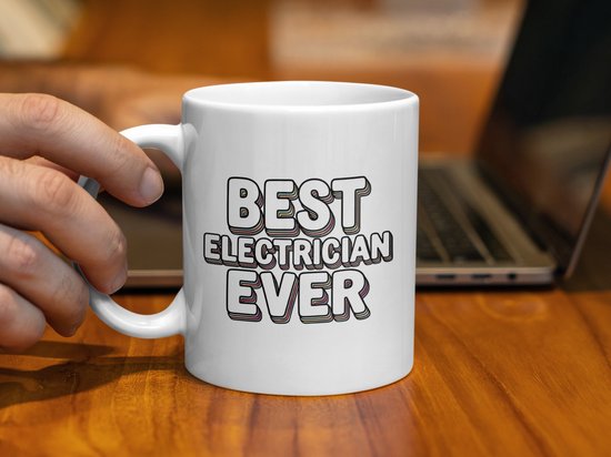 Tasse « Meilleur électricien de tous les temps », cadeau humoristique, tasse rétro, tasse d'appréciation, tasse à café unique