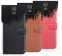 Drie MobyDefend hoesjes in zwart, bruin en roze.