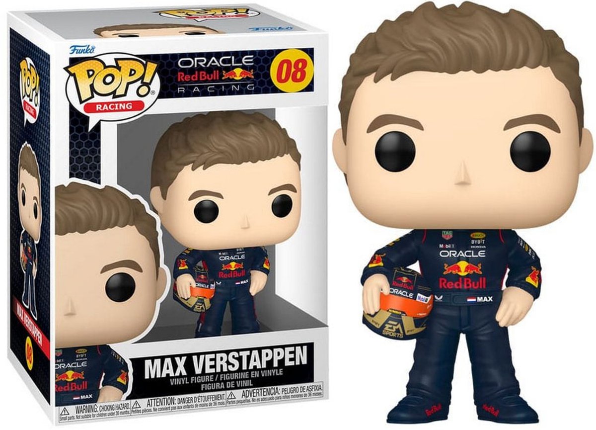 Pop Racing: Max Verstappen with Helmet Funko Pop #08 — afbeelding 5